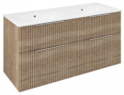 SAPHO - CIRASA STRIP umývadlová skrinka 118,4x64x46cm, dub alabama (CR121-2322-21)