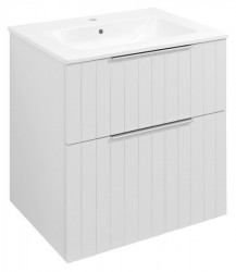 SAPHO - CIRASA STRIP umývadlová skrinka 59,2x64x46cm, biela mat (CR601-3131S)