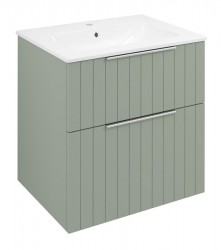 SAPHO - CIRASA STRIP umývadlová skrinka 59,2x64x46cm, verde (CR601-4444S)