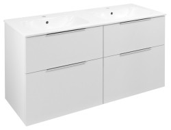 SAPHO - CIRASA umývadlová skrinka 118,4x64x46cm, biela lesk (CR121-3030-21)