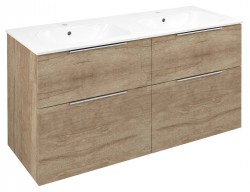 SAPHO - CIRASA umývadlová skrinka 118,4x64x46cm, dub alabama (CR121-2222-21)