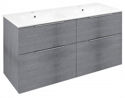 SAPHO - CIRASA umývadlová skrinka 118,4x64x46cm, strieborný dub (CR121-1111-21)