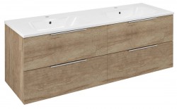 SAPHO - CIRASA umývadlová skrinka 139,6x52x46cm, dub alabama (CR141-2222-21)