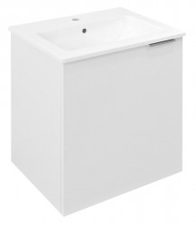 SAPHO - CIRASA umývadlová skrinka 48x52x39cm, 1xdvierka, ľavá, biela lesk (CR481-3030)