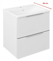 SAPHO - CIRASA umývadlová skrinka 48x54x39cm, biela lesk (CR492-3030)