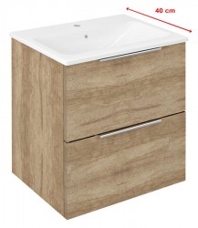 SAPHO - CIRASA umývadlová skrinka 48x54x39cm, dub Alabama (CR492-2222)