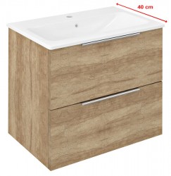 SAPHO - CIRASA umývadlová skrinka 58x54x39cm, dub Alabama (CR592-2222)