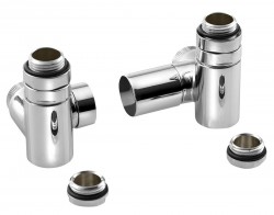 SAPHO - CORNER COMBI SIMPLY pripojovacia sada ventilov, pravé, chróm (CP330S)