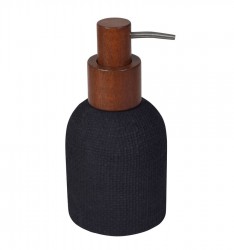 SAPHO - CRAFT dávkovač mydla na postavenie, acacia/čierna (8570)