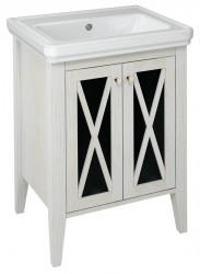 SAPHO - CROSS umývadlová skrinka 55x81x43cm, starobiela (CR260)