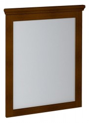 SAPHO - CROSS zrkadlo v drevenom ráme 600x800, mahagon (CR011)