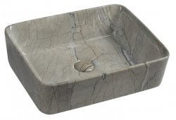 SAPHO - DALMA keramické umývadlo na dosku 48x38 cm, grigio (513)