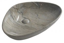 SAPHO - DALMA keramické umývadlo na dosku 58,5x39 cm, grigio (213)