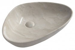 SAPHO - DALMA keramické umývadlo na dosku 58,5x39 cm, marfil (227)