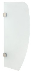 SAPHO - Deliaca stena medzi pisoáre 80x40 cm, mliečne sklo (2502-05)