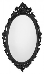 SAPHO - DESNA zrkadlo v ráme, 80x100cm, čierna (IN357)