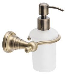SAPHO - DIAMOND dávkovač mydla 200ml, mliečne sklo, bronz (1319-19)