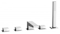 SAPHO - DIMY päťprvková batéria na okraj vane, chróm (DIMTECH5)