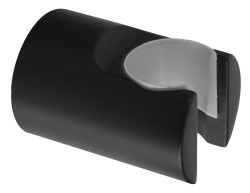 SAPHO - Držák sprchy kulatý, pevný, černá mat (SD715)