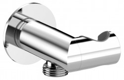 SAPHO - Držiak sprchy guľatý, otočný, s vyústením, chróm (SG201)