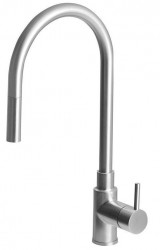 SAPHO - DUNA stojanková drezová batéria s vyťahovacou spŕškou, nerez mat (DU015)