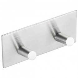 SAPHO - Dvojháčik samolepiaci, nerez mat (31202)