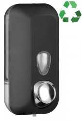 SAPHO - ECOLORED dávkovač tekutého mydla 550ml, ABS, Soft Touch, čierna mat (A71401VB)