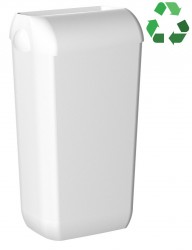 SAPHO - ECOLORED nástenný odpadkový kôš s vekom 23l, ABS, Soft Touch, biela (A74020AW)