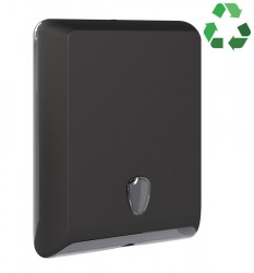 SAPHO - ECOLORED Zásobník na papierové uteráky, 29x40x13cm, ABS, Soft Touch, čierna mat (A83010VB)