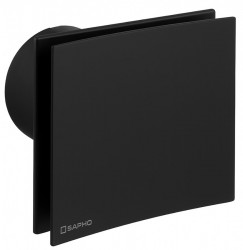 SAPHO - EIRA kúpeľňový axiálny ventilátor, 15W, potrubie 100, čierna (EI101B)