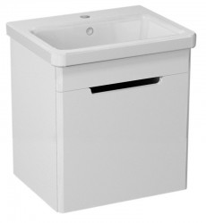 SAPHO - ELLA umývadlová skrinka 37,5x43x34cm, 1x dvierka,ľavá, biela (EL040-3030)