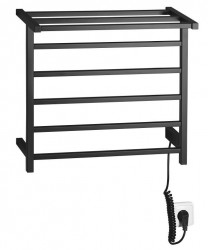 SAPHO - ELZOR elektrický sušiak uterákov 500x470 60 W, čierna mat (EB510)