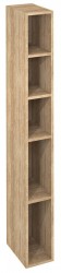 SAPHO - ESPACE otvorená policová skrinka 20x172x32cm, dub Alabama (ESC100-2222)