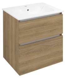 SAPHO - EZARA umývadlová skrinka 59,2x64x46cm, dub cuneo (EZ601-2525)