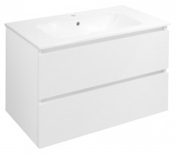 SAPHO - EZARA umývadlová skrinka 79,8x52x46cm, biela lesk (EZ801-3030)