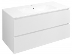 SAPHO - EZARA umývadlová skrinka 99,8x52x46cm, biela lesk (EZ101-3030)