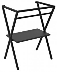 SAPHO - FERRO podstavec pod umývadlo 565x720x390, čierna (SKA560-1)