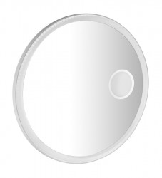SAPHO - FLOAT okrúhle LED podsvietené zrkadlo, ø 80cm, kozm. zrkadlo, IR senzor, 3500-6500°K, biely (FT800)