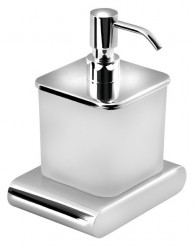 SAPHO - FLORI dávkovač mydla 300ml, mliečne sklo, chróm (RF019)