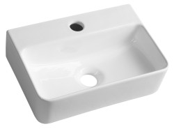 SAPHO - GERDA keramické umývadlo, 36x25cm, biela (AR362)