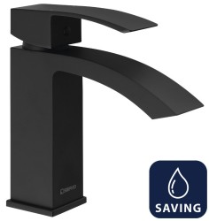 SAPHO - GINKO 35 stojánkova umývadlová batéria, WATER-SAVING kartuša, čierna mat (1101-02B-01)