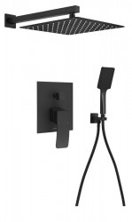 SAPHO - GINKO podomietkový sprchový set s pákovou batériou, 2 výstupy, čierna matná (1101-42B-03)