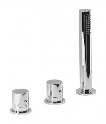 SAPHO - GO trojprvková termostatická batéria na okraj vane, chróm (TH102)