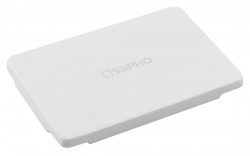 SAPHO - GODIVA kryt odpadu, liatý mramor, 11x7cm, biela (GU999)