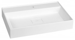 SAPHO - GODIVA umývadlo, liatý mramor, 68x44cm, biela (GU068)