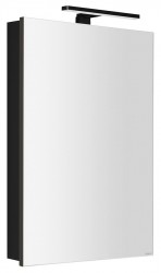 SAPHO - GRETA galérka s LED osvetlením, 50x70x14cm, čierna mat (GR055-0035)