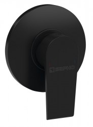 SAPHO - KAI podomietková sprchová batéria, 1 výstup, čierna mat (KA41/15)