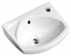 SAPHO - Keramické umývadlo 35x28cm, biela (91351)