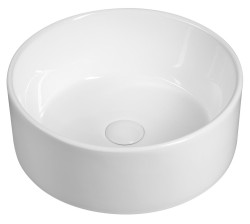 SAPHO - Keramické umývadlo na dosku, priemer 40cm, biela (FB48150)