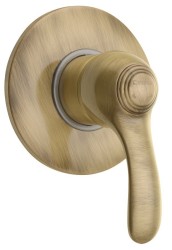 SAPHO - KIRKÉ podomítková sprchová baterie, 1 výstup, bronz (KI41B)